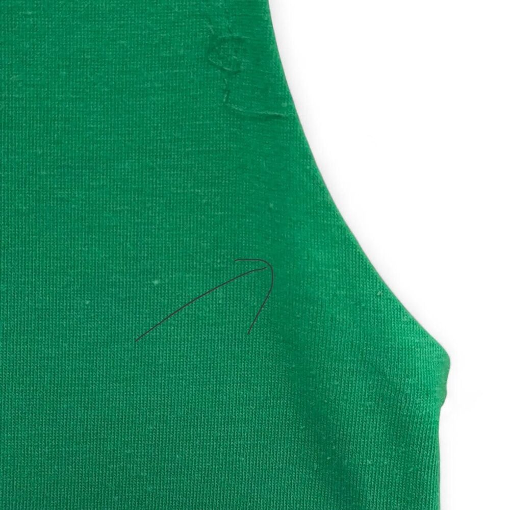 Green Sleeveless Contrast Polo Top  size S - Picture 5 of 8